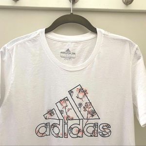 NWOT Adidas Rose Logo Amplifier Tee, L